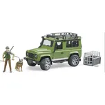Bruder 2587 Land Rover Defender Station Wagon s figurkou lovce a psa