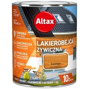 barva a nátěr na dřevo Lazura s lakem Altax 0,75 l hnědá satén