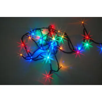 Vánoční dekorace NIPEKO 228646 LED vánoční řetěz, multicolor, 36 m, časovač, stmívač