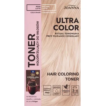 Barva na vlasy Joanna Ultra Color tonik na vlasy rose latte/růžové latte, 100 g