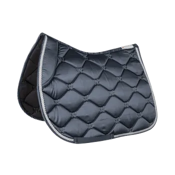 Podsedlová dečka Waldhausen Valencia, tmavě modrá/stříbrná, Full - Drezurní