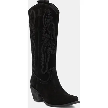 Dámská zimní obuv Semišové kovbojské boty Jeffrey Campbell RANCHER-K 52236.L10 černá 99X, EUR 40