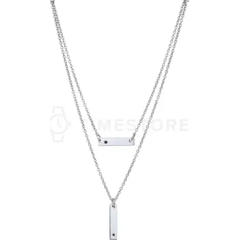 Šperk Dvojitý stříbrný náhrdelník s diamantem TS-PN-0056 - 30 dnů na vrácení zboží, Garance originality