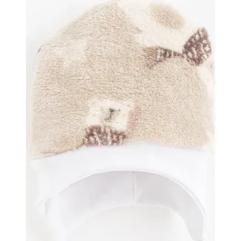 Kojenecká čepice New Baby Wellsoft zimní čepičla Polar Bear hnědá 80/86