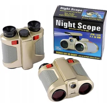 Dalekohled Dětský dalekohled 4×30 s LED podsvícením Night Scope a regulací ostrosti