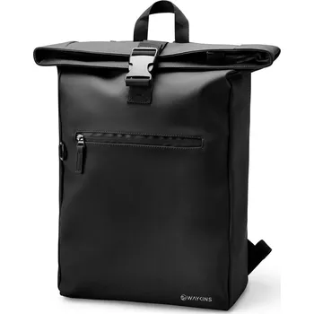Sportovní batoh Horizon | Černý voděodolný batoh z PU - Waykins