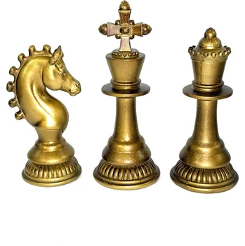 Šachy ŠACHY FIGURY 34 cm - KRÁL, DÁMA, KŮŇ