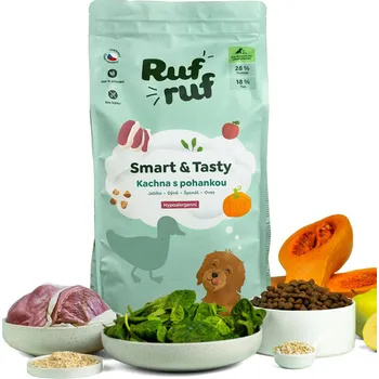 Krmivo pro psa Rufruf Smart & Tasty Adult granule s probiotiky kachna/pohanka
