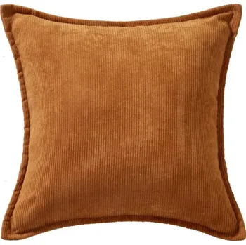 Polštář Blancheporte Jednobarevný manšestrový polštář karamelová 40x40 cm