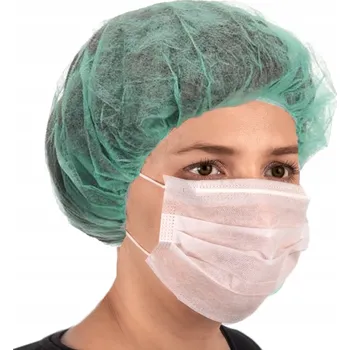 Čepice Jednorázová beret zielony 100 kusů