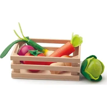 Dřevěná hračka Woody Přepravka se zeleninou