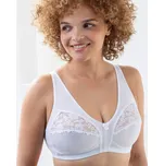 Blancheporte Stahující podprsenka z krajky a úpletu, bez kostic bílá 95D