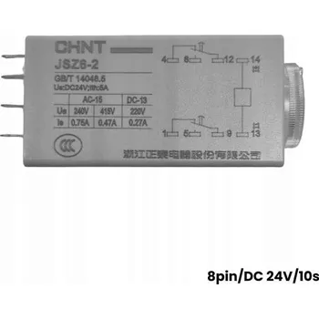 Relé Časové relé DC 24V (10 s)