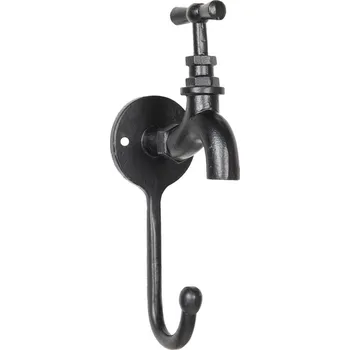 Věšák Kovový háček na zeď s kohoutkem - 19*5*9 cm