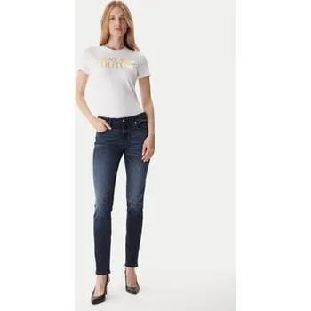 Dámské oblečení Versace Jeans Couture Jeansy 79HAB5K1 CDWAB Tmavomodrá Skinny Fit 29