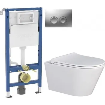 GEBERIT DuofixBasic s matným tlačítkem DELTA21 + WC MYJOYS MY1 + SEDÁTKO 458.103.00.2 21MA MY1