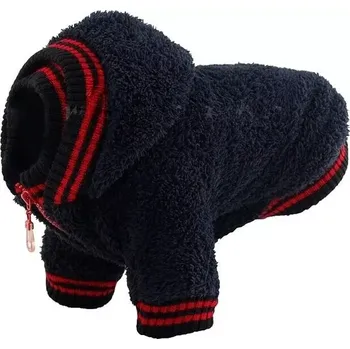 Obleček pro psa Mikina pro psa, černá na zip (Oblečky pro psy)