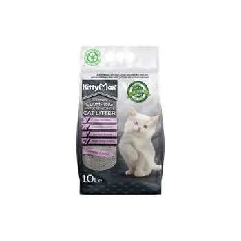 Podestýlka pro kočku KITTYMAX hrudkující, bezprašný bílý bentonit LAVENDER 10 l