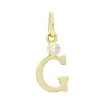 Přívěsek zlatý písmeno G se zirkonem