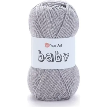 Příze Yarn Art příze Baby 195 šedý melír