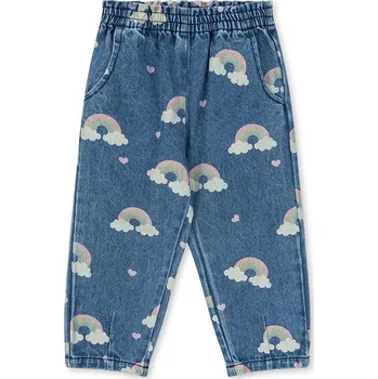 Dámské džíny Džíny Konges Sløjd MAGOT FRILL PANTS GOTS KS103885.9BYA námořnická modř 59A, vel. 86