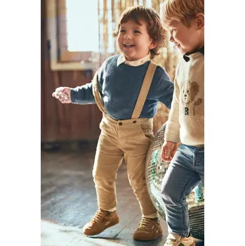 Chlapecké kalhoty Dětské kalhoty na šle Mayoral 2512.3F.Baby.9BYA béžová 80X, vel. 86