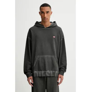 Pánské oblečení Bavlněná mikina Diesel S-BOXT-HOOD-T4 A19333.0IKBR šedá 90X, vel. XL