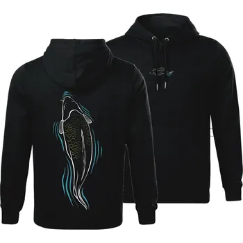 Rybářské oblečení Giants fishing Giants Fishing Mikina pánská černá Kapr u hladiny|vel. 2XL