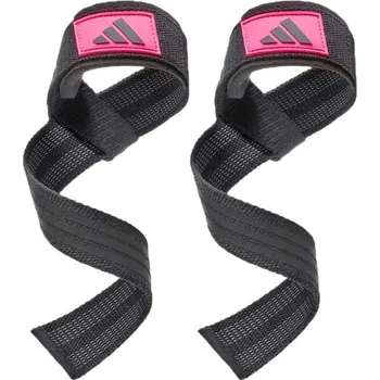 Trhačky adidas LIFTING STRAPS UNI Černá, Růžová