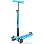 Micro Maxi T Deluxe koloběžka LED skládací Bright Blue
