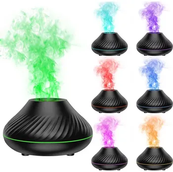 Zvlhčovač vzduchu Zvlhčovač Vzduchu Aromaterapie Difuzér Vůně LED EFEKT PLAMENE