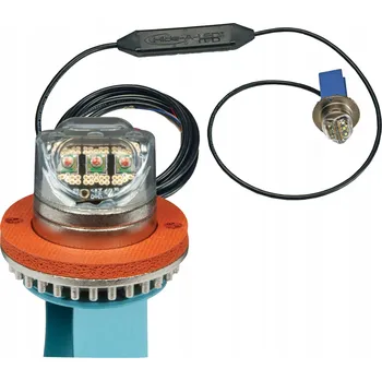 Maják ECCO 9013C LED výstražné světlo 12V bílé