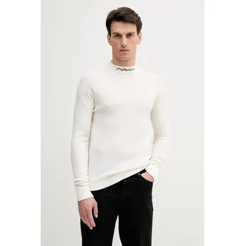 Pánský svetr Vlněný svetr Tommy Hilfiger x F1 THE MOVIE pánský, béžová barva, MW0MW41383 01X, vel. XL