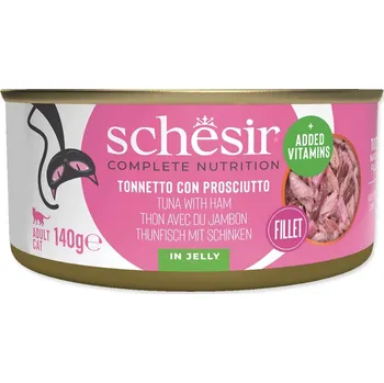 Volný čas Schesir Cat konzerva tuňák + šunka 8x140g
