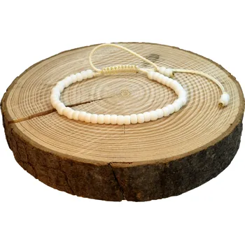 Náramek WUX Rocío blanco miyuki VELIKOST NÁRAMKU: Dětská.....14cm, BARVA PROVÁZKU: Bílá