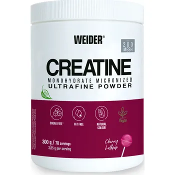 Kreatin Weider Creatine Monohydrate 300 g, kreatin v sypké formě s příchutí třešňového lízátka Varianta: Cherry Lollipop