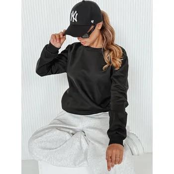 Dámská mikina Černá mikina bez kapuce FASHION II BY0150z Velikost: M