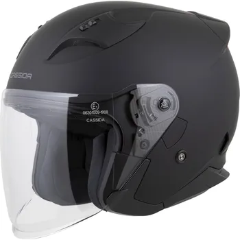 Helma na motorku Otevřená helma na motorku Cassida Reflex 2.0 Solid matná černo-tmavě šedá S