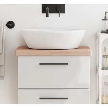 vidaXL Koupelnová deska 60 x 40 x 4 cm masivní bukové dřevo [356007] Barva: Přírodní