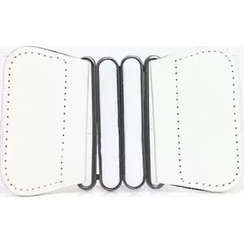 Opasek Dámský pásek na šaty s přezkou Chiara Bílý