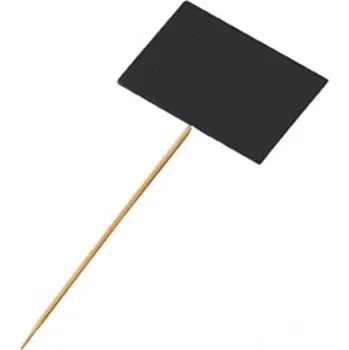 Jednorázové nádobí Cenovka černá popisovací malá/100ks