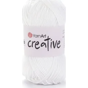 Galanterie Yarn Art příze Creative 220 bílá optic