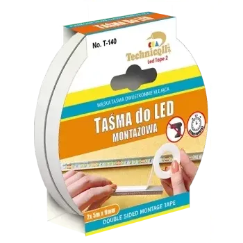 Lepicí páska TECHNICQLL ASSEMBLY TAPE - Montážní páska pro LED 2x 5m x 9mm