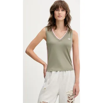 Top adidas Originals V-Neck KD2281 zelená 91X, vel. XS