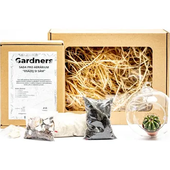 Bytová dekorace Gardners Aerárium koule 10 cm "Osázej si sám" v dárkovém balení