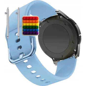 Pouzdro na mobilní telefon Pásek Řemínek pro Tensky Chytré Hodinky ID208Plus, Silikon, modrá smyčka