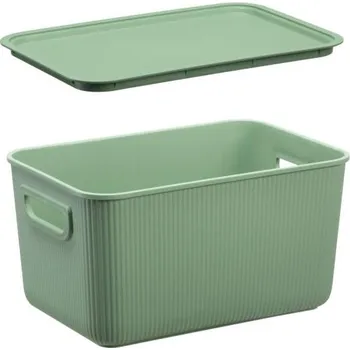 Úložný box PLAST TEAM - Košík úložný 5l Akita zelený