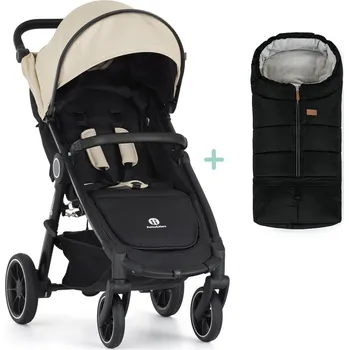 Přeprava dětí PETITE&MARS Kočárek sportovní Street2 RWS Black Sahara Beige + PETITE&MARS fusak Jibot ZDARMA