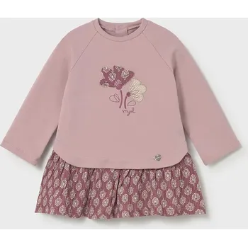 Dětská móda Kojenecké šaty Mayoral 2914.4E.Baby.9BYA růžová 30X, vel. 68