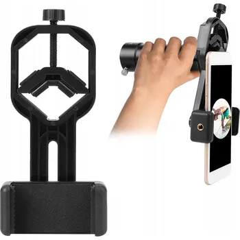 Plastový černý držák na mobilní telefon pro